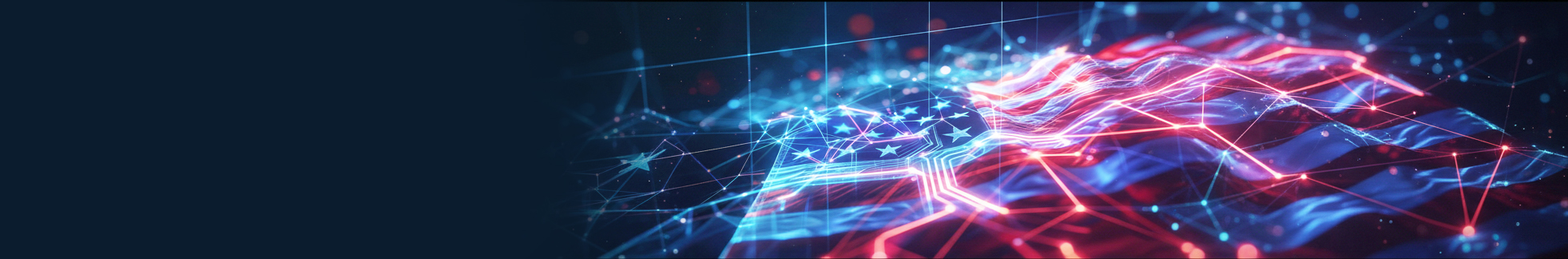 Flag with Cyber Connections 